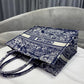 DI Large Book Tote Blue Multicolor, For Women, Women’s Handbags 16.5in/42cm CD M1286ZRGO_M928