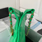 CHL 22 Handbag Gold Hardware Shiny Green For Women, Women’s Handbags, Shoulder Bags 16.5in/38cm AS3261