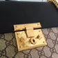 gg Padlock Medium gg Shoulder Bag Beige/Ebony Supreme Canvas For Women, Women’s Handbags, Crossbody Bags 12in/30cm gg 409486