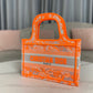 DI Mini Book Tote Orange For Women, Women’s Handbags 22.5cm/9in CD S5475ZRVJ_M057