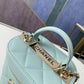 ChanelVanity Case Gold Hardware Light Green For Women, Women’s Handbags, Shoulder Bags 9.4in/24cm 