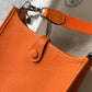 HM Evelyne 16 Amazone Bag Orange With Silver-Toned Hardware For Women, Shoulder And Crossbody Bags 6.3in/16cm