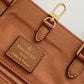 LV Onthego MM Tote Bag Monogram Empreinte Arizona Brown For Women, Women Handbags, Shoulder Bags And Crossbody Bags 13.8in/35cm LV M46015