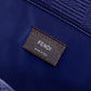 FI Sunshine Medium Navy Blue FF fabric shopper Bag For Woman 31cm/12in