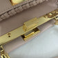 FI Peekaboo Mini Pale Pink Braided Bag For Woman 18cm/7in