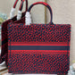 DI Large Book Tote Crimson Multicolor, For Women, Women’s Handbags 16.5in/42cm CD