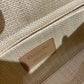 DI Lady D-Joy Bag Natural Cannage Raffia, Brown Handbags, 26cm CD M0540OMBD_M925