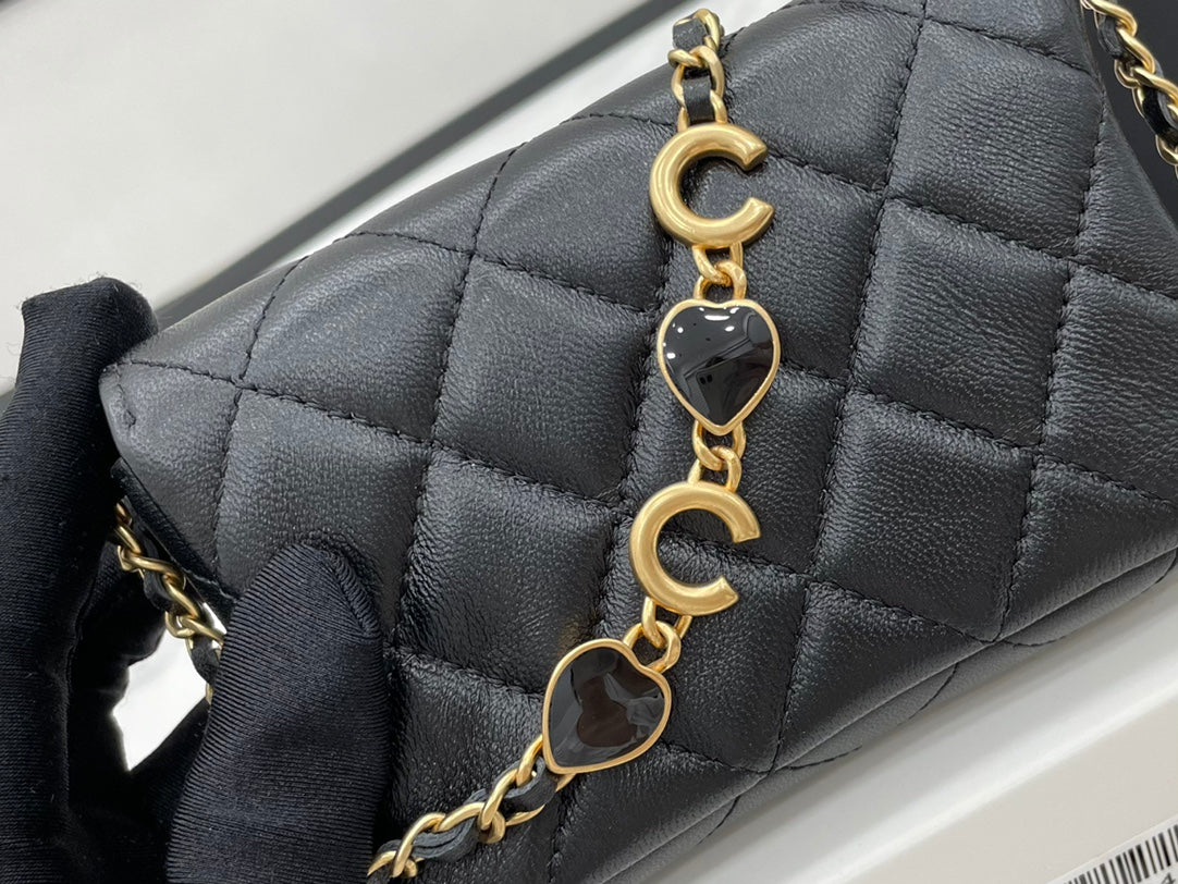 ChanelMini Flap Bag Black For Women, Women’s Bags 7.5in/19cm