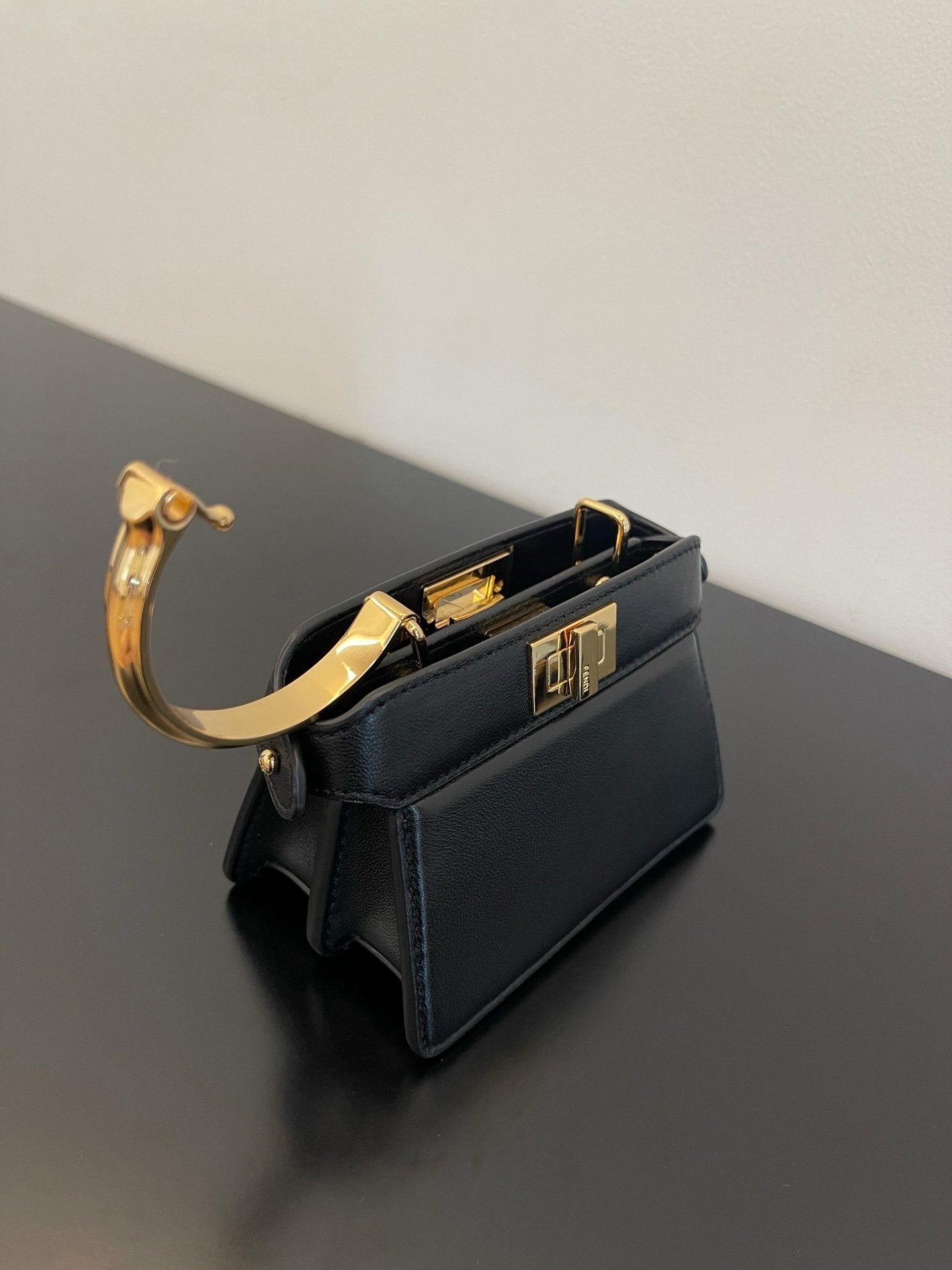 FI Peekaboo ISeeU Petite Black Micro Bag For Woman 11cm/4.5in