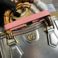 gg Diana Mini Tote Bag Silver For Women, Women’s Bags 7.9in/20cm gg ‎702732 1TRGT 8190