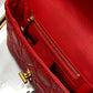 DI Small Caro Bag Red For Women, Women’s Handbags, Shoulder Bags, Crossbody Bags 20cm/8in CD