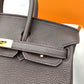 HM Birkin Nata Swift Dark Brown For Women Gold Toned Hardware 10in/25cm
