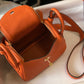 HM Lindy Mini Clemence Bag Orange For Women, Women’s Handbags, Shoulder And Crossbody Bags 7.5in/19cm