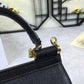 DG Medium Sicily Handbag In Dauphine Black For Women 10.2in/26cm DG  BB4347A100180999