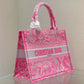 DI Medium Book Tote Pink, For Women, Women’s Handbags 14in/36cm CD M1296ZROC_M956