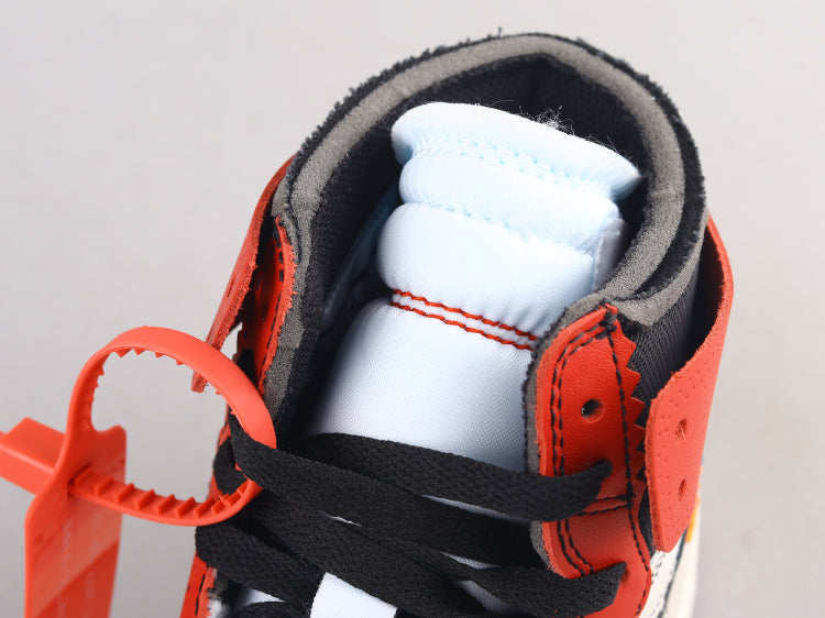 BL - OW x AJ1 White Red