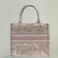 DI Small Book Tote Pink, For Women, Women’s Handbags 26.5cm/10.5in CD