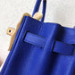 HM Birkin Electric Blue 7T For Women Gold Toned Hardware 11.8in/30cm