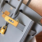 HM Birkin Electric Blue Lin J7 For Women Gold Toned Hardware 11.8in/30cm