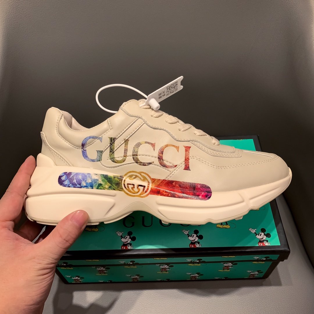 BL-GCI  RHYTON SNEAKER WITH RAINBOW 129