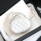 ChanelVanity Case Shiny Gold White Bag For Women 9.5cm/3.7in