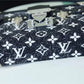 LV Petite Malle Monogram Jacquard Denim Navy Blue For Women,  Shoulder And Crossbody Bags 7.9in/20cm LV 