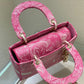 DI Medium Lady D-Lite Bag Pink, For Women, Women’s Handbags 24cm/9.5in CD M0565OROC_M956