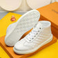 BL - LUV HIgh Top Metal White Sneaker
