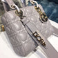 DI Small Lady My ABCBag Steel Gray Cannage  For Women 20cm/8in CD M0538OCAL_M34G