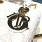 DI Small Lady My ABCBag Latte Cannage White For Women 20cm/8in CD M0538OCAL_M030