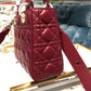 DI Small Lady My ABCBag Cherry Red Cannage  For Women 20cm/8in CD