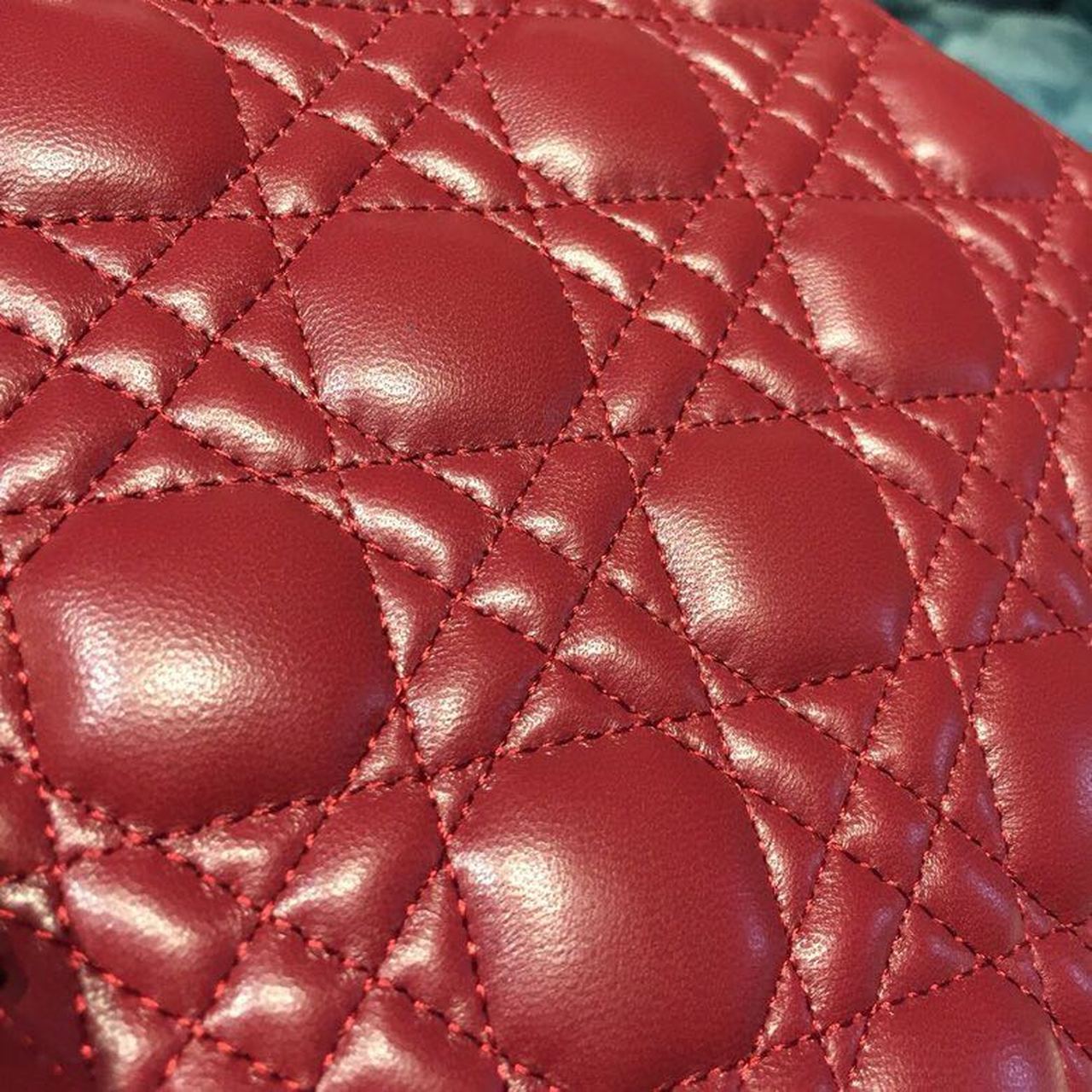 DI Small Lady My ABCBag Cherry Red Cannage  For Women 20cm/8in CD