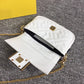 FI Baguette Nappa White For Women, Women’s Handbags, Shoulder And Crossbody Bags 7.4in/19cm FF 8BS017A72VF15AO