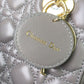 DI Small Lady Bag Gold Toned Hardware Grey For Women 20cm/8in CD
