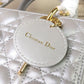 DI Medium Lady Bag Gold Toned Hardware For Women 9.5in/24cm CD