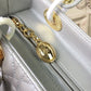 DI Medium Lady Bag Gold Toned Hardware For Women 9.5in/24cm CD