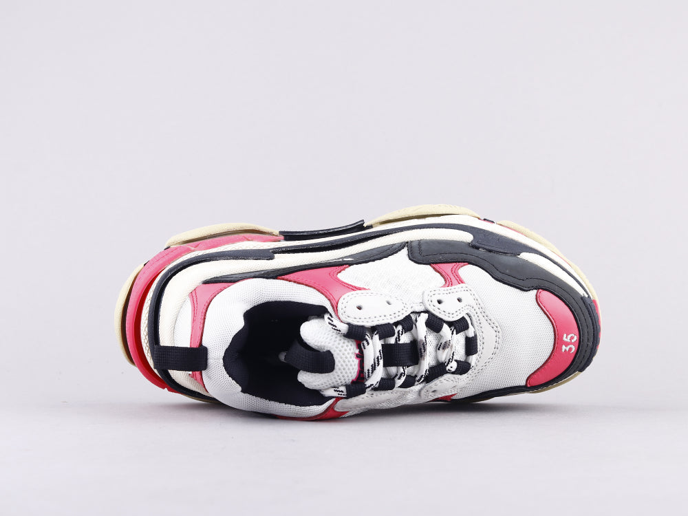 BL - Bla Triple S Black And White Powder Sneaker