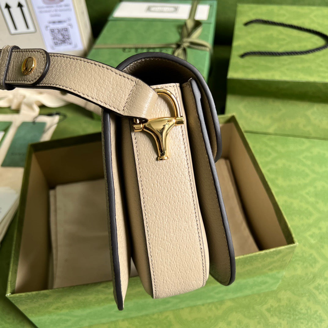 gg Horsebit 1955 gg Mini Bag Beige For Women, Women’s Bags 8.1in/21cm gg ‎‎658574 UULAG 9682