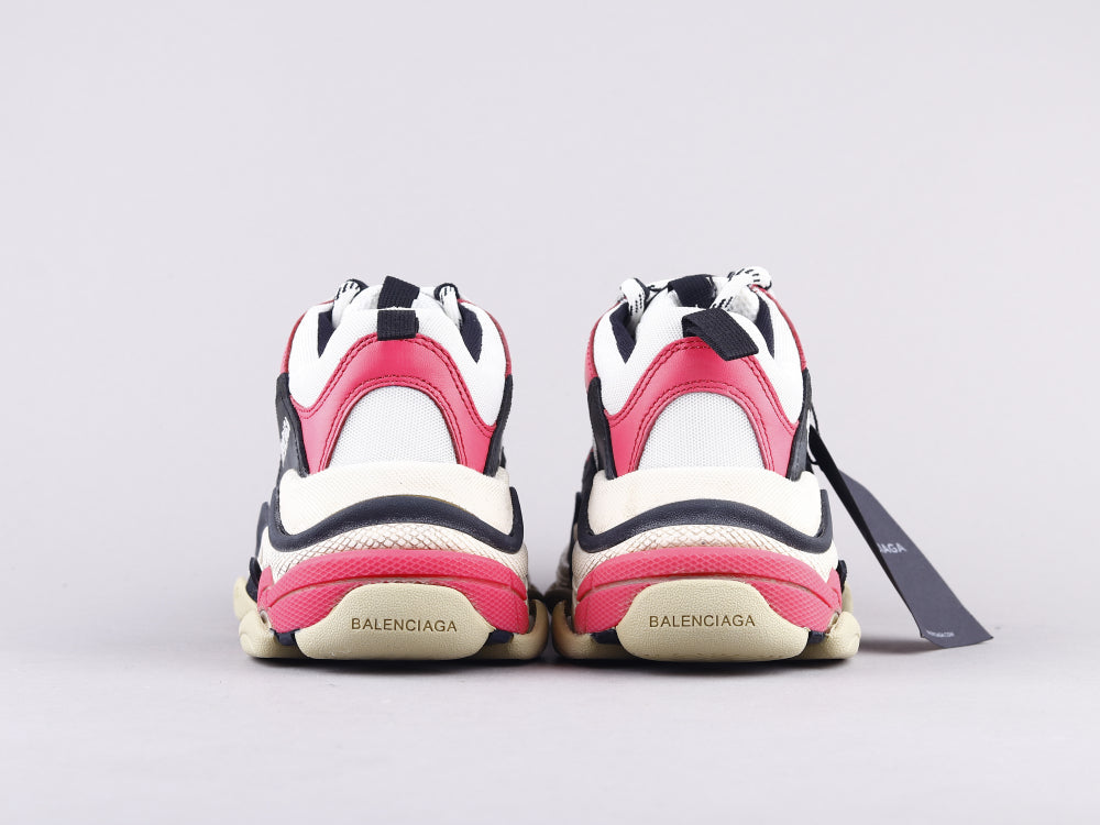 BL - Bla Triple S Black And White Powder Sneaker