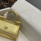 DG Small Sicily Bag In Dauphine Gold For Women 7.5in/19cm DG 