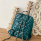 ChanelRucksack Backpack Mallard Green Bag For Women 21cm/8in