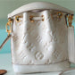 LV Nano Noe Monogram Empreinte Light Beige For Women,  Shoulder And Crossbody Bags 6.3in/16cm LV M81463