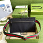 gg Supreme Canvas Two Pocket Waist Belt Bag Black gg Supreme Canvas For Men  3in/7.5cm gg