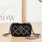 Chanel Crystal Small Vanity with Chain Black/Silver Bag For Women 10cm/4in