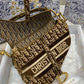 DI Large Yellow Oblique Embroidery For Women 10in/25cm CD