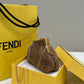 FI First Mini Brown Mink Bag For Woman 11.5cm/4in