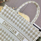 DI Medium Book Tote Gold White, For Women, Women’s Handbags 14in/36cm CD