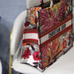 DI Large Book Tote Red Multicolor, For Women, Women’s Handbags 16.5in/42cm CD