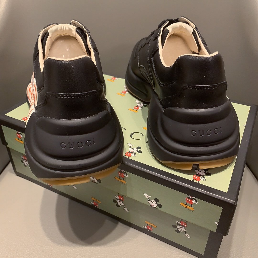 BL-GCI  RHYTON VINTAGE TRAINER LA BLACK SNEAKER 143