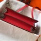 HM Mini Evercolor Sac Roulis 19 Red For Women, Handbags, Shoulder Bags 7.5in/19cm